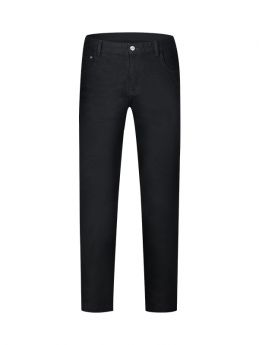 Pantaloni chino slim fit in jeans neri in cotone elasticizzato