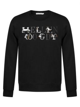 Cotton-blend Sweatshirt with Animals Logo