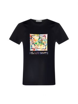 T-shirt slim fit con Logo Animal Print effetto 3D