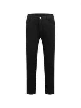 Slim-fit Trousers with Buttons and Signature Offset Printing Logo
