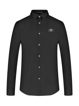 Slim-fit Shirt in Cotton with Diamond Logo