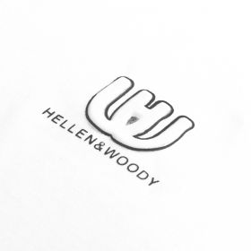 HELLEN&WOODY 2021 Spring and Summer New Arrival Man's Soild Color Fashion O-neck Logo Shirts 100% Cotton Slim-fit T-shirts