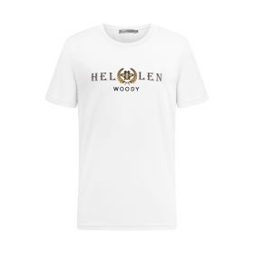 Hellen&Woody 21SS New Arrival Men's Slim Fit High Quality Embroidery Logo Metal Bee Disign Printing O-Neck Short Sleeve T-Short