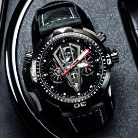 Reef Tiger Aurora Concept II Black Steel Multi-functional Mechanical Automatic Watches RGA3591
