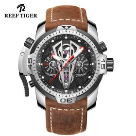 Reef Tiger Aurora Concept II 316L Soild Steel Case Muti-functional Mechanical Automatic Watches RGA3591-YBS